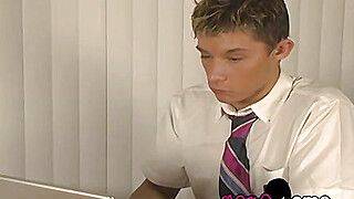 Cute twink schoolboys Blair Mason and Kayl ORiley ass fuck - gayxo.com